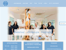 Tablet Screenshot of praxis-pein.de